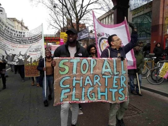 protestors against deportations